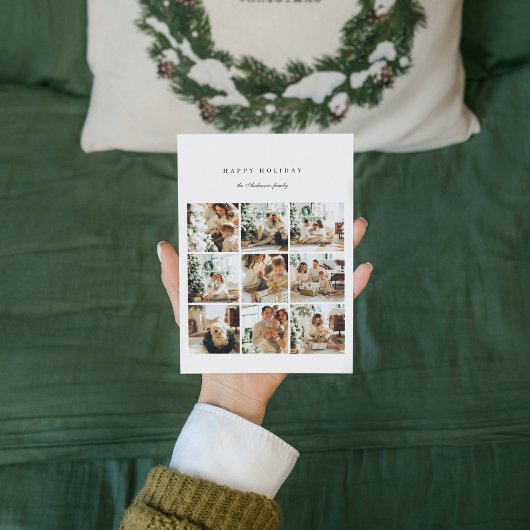 Modernes Collage Family Foto | Happy Holiday