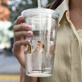 Modernes Collage Foto & Beste Familie je Bestes Ge Acryltrinkbecher