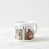 Modernes Collage Foto & Beste Familie je Bestes Ge Espressotasse (Vorderseite Rechts)