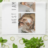 Modernes Collage Foto & Beste Familie je Bestes Ge Geschirrtuch (Gefaltet)