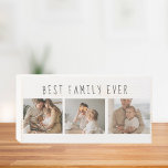 Modernes Collage Foto & Beste Familie je Bestes Ge Holzkisten Schild<br><div class="desc">Die Einführung des Modern Collage Foto & Best Family Ever Text Geschenkes, eine einzigartige und personalisierte Art, die Liebe und Freude Ihrer Familie zu feiern. Dieses besondere Geschenk verbindet die Schönheit einer maßgeschneiderten Collage mit einer herzlichen Botschaft, um einen unvergesslichen Sake zu schaffen, der für viele Jahre geschätzt wird. Das...</div>