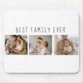 Modernes Collage Foto & Beste Familie je Bestes Ge Mousepad (Vorne)
