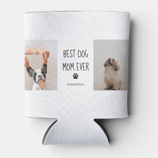 Modernes Collage Foto Beste Mama Hund je Dosenkühler (Vorderseite)