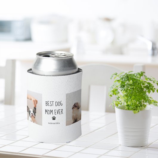 Modernes Collage Foto Beste Mama Hund je Dosenkühler