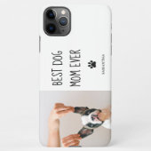 Modernes Collage Foto Beste Mama Hund je iPhone Hülle (Rückseite)