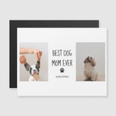 Modernes Collage Foto Beste Mama Hund je Magnetkarte (Vorne/Hinten)