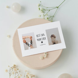 Modernes Collage Foto Beste Mama Hund je Magnetkarte