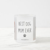 Modernes Collage Foto Beste Mama Hund je Mattglastasse (Mittel)
