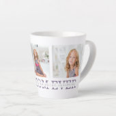 Modernes Collage Foto Beste Mama je Lila Geschenk Milchtasse (Rechte Ecke)