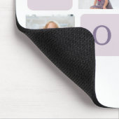 Modernes Collage Foto Beste Mama je Lila Geschenk Mousepad (Ecke)