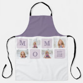 Modernes Collage Foto Beste Mama je Lila Geschenk Schürze (Vorderseite)