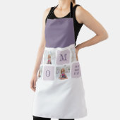 Modernes Collage Foto Beste Mama je Lila Geschenk Schürze (InSitu)