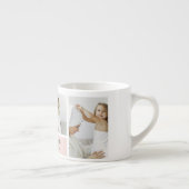 Modernes Collage Foto Beste Mama je rosa Geschenk Espressotasse (Rechts)