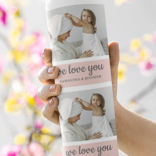 Modernes Collage Foto Beste Mama je rosa Geschenk Thermosbecher