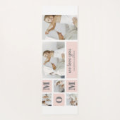 Modernes Collage Foto Beste Mama je rosa Geschenk Yogamatte (Rückseite)