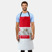 Modernes Collage Foto Beste Mama je Rote Geschenke Schürze (Getragen)