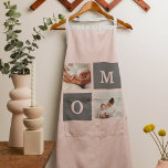Modernes Collage Foto Beste Mama Rosa & Grau Gesch Schürze<br><div class="desc">Dieses moderne Collage Foto bildet das ideale Geschenk für eine Mama in Ihrem Leben. Der Rahmen ist in Rosa und Grau gehalten und bietet ein stilvolles und zeitgenössisches Ambiente, das jede Wohngestaltung ergänzt. Der Collage-Rahmen verfügt über mehrere Foto-Slots, mit denen Sie mehrere hochgeschätzte Erinnerungen an einem Ort anzeigen können. Es...</div>