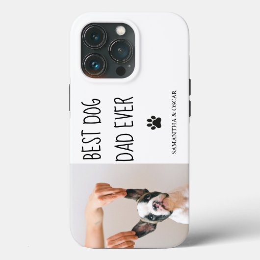 Modernes Collage Foto Bester Vater je Case-Mate iPhone Hülle (Rückseite)