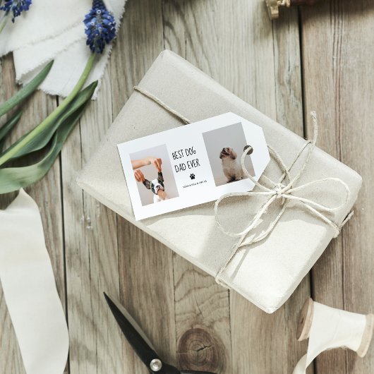 Modernes Collage Foto Bester Vater je Geschenkanhänger