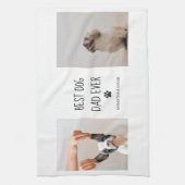 Modernes Collage Foto Bester Vater je Geschirrtuch (Vertikal)