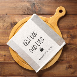 Modernes Collage Foto Bester Vater je Geschirrtuch