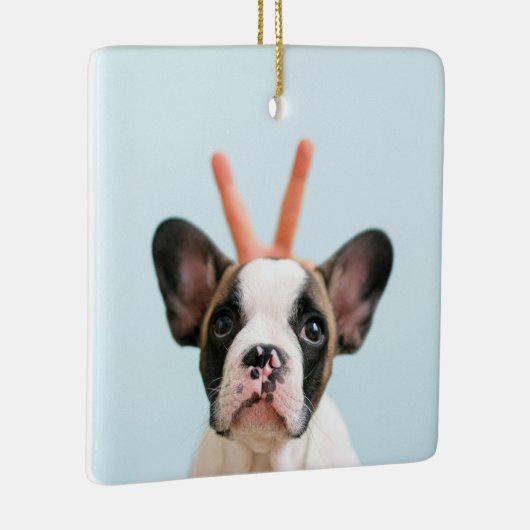 Modernes Collage Foto Bester Vater je Keramikornament (Rechts)