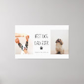 Modernes Collage Foto Bester Vater je Leinwanddruck (Vorderseite)