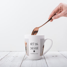 Modernes Collage Foto Bester Vater je Milchtasse