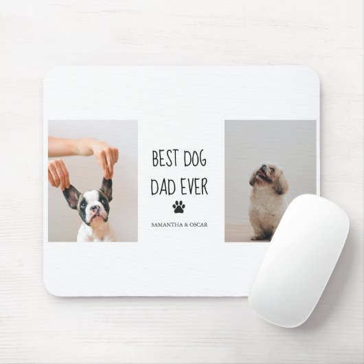 Modernes Collage Foto Bester Vater je Mousepad (Mit Mouse)