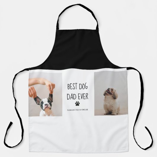 Modernes Collage Foto Bester Vater je Schürze (Vorderseite)