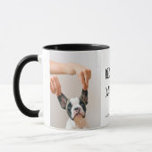 Modernes Collage Foto Bester Vater je Tasse (Links)
