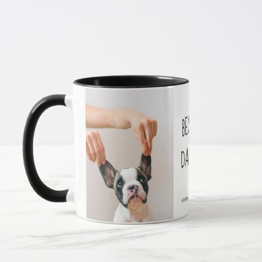 Modernes Collage Foto Bester Vater je Tasse (Links)