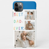 Modernes Collage Foto Farbenfroh Bester Vater je G iPhone Hülle (Rückseite)