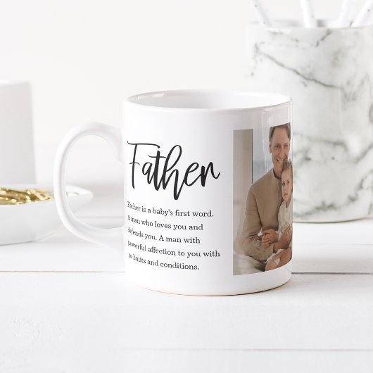Modernes Collage Foto Farbenfroh Bester Vater je G Tasse