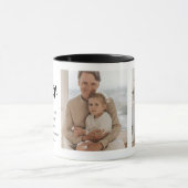 Modernes Collage Foto Farbenfroh Bester Vater je G Tasse (Zentrum)
