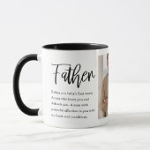 Modernes Collage Foto Farbenfroh Bester Vater je G Tasse (Links)