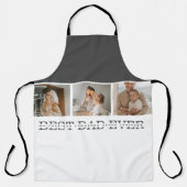 Modernes Collage Foto & Grau Bester Vater je Gesch Schürze (Vorderseite)