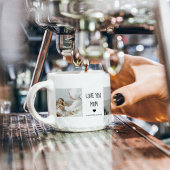 Modernes Collage Foto Liebe Mama Bestes Geschenk Espressotasse