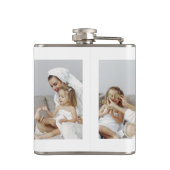 Modernes Collage Foto Liebe Mama Bestes Geschenk Flachmann (Rückseite)