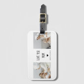 Modernes Collage Foto Liebe Mama Bestes Geschenk Gepäckanhänger (Vorderseite Vertikal)