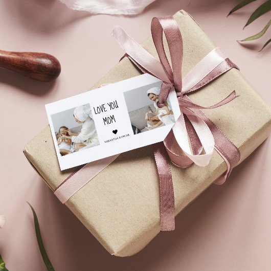 Modernes Collage Foto Liebe Mama Bestes Geschenk Geschenkanhänger