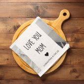 Modernes Collage Foto Liebe Mama Bestes Geschenk Geschirrtuch