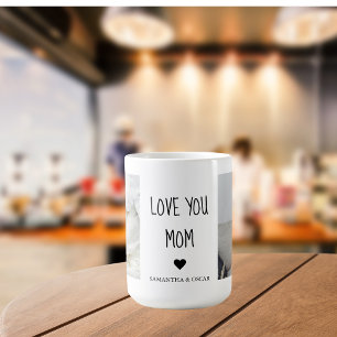 Modernes Collage Foto Liebe Mama Bestes Geschenk Kaffeetasse