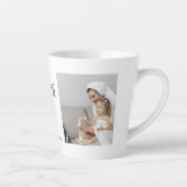 Modernes Collage Foto Liebe Mama Bestes Geschenk Milchtasse (Rechts)