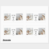 Modernes Collage Foto Liebe Mama Bestes Geschenk Rechteckiger Aufkleber (Blatt)