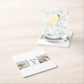 Modernes Collage Foto Liebe Mama Bestes Geschenk Rechteckiger Pappuntersetzer (Vor Ort)