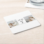 Modernes Collage Foto Liebe Mama Bestes Geschenk Rechteckiger Pappuntersetzer (angewinkelt)