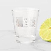 Modernes Collage Foto Liebe Mama Bestes Geschenk Schnapsglas (Rückseite)