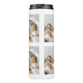 Modernes Collage Foto Liebe Mama Bestes Geschenk Thermosbecher (Rückseite)