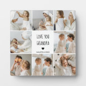 Modernes Collage Foto Liebe Opa Bestes Geschenk Fotoplatte (Vorderseite)